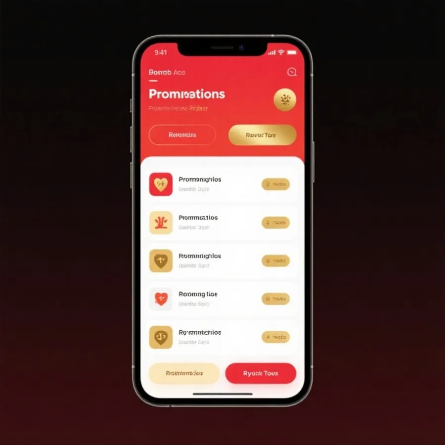 优惠活动移动端界面示意
